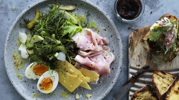 Adam Liaw's Ploughman's salad makes for a composed solo supper (