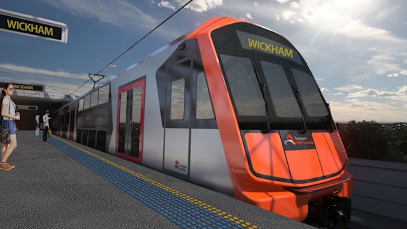 An artist's impression of the new trains that will be built in South Korea.