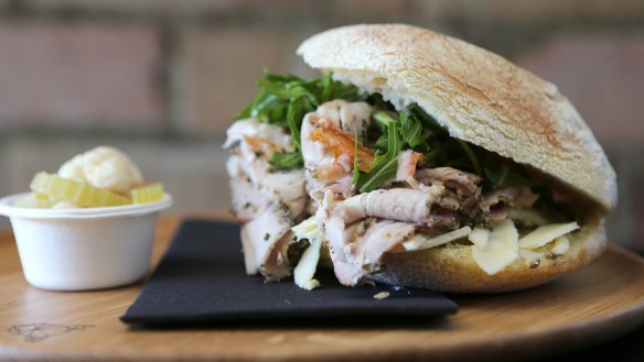 Saluministi's porchetta roll.