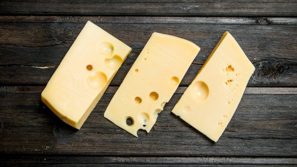 Swiss cheese – a hole lot of deliciousness.