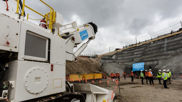 The breaking ground ceremony of the West Connex new M5 Tunnel.
