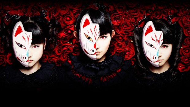 The iron maidens of Babymetal (left to right)  Yuimetal, Su-metal and Moametal. 