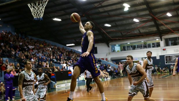 NBA prospect Ben Simmons in action in Newcastle on Saturday.