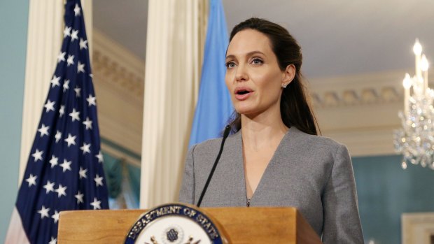 UN refugee ambassador Angelina Jolie's skin is consistently flawless.