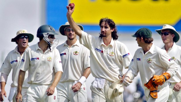 Flashback: Jason Gillespie salutes the crowd, back in 2004.