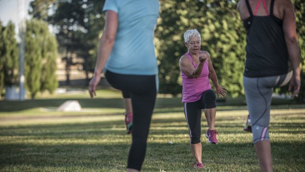 The 65-year-old grandmother of two still has the energy to leap out of bed.
