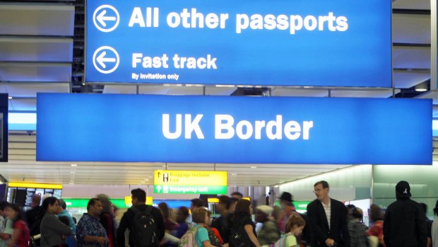 The UK Border Force missed its 45-minute or less target for passport check wait times for 95 per cent of visitors from outside the EU.