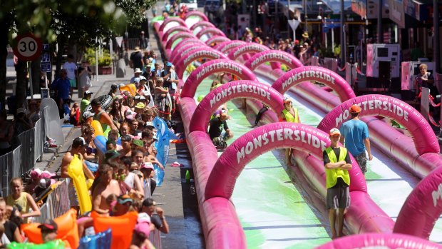 Tickets for a Brisbane Monster Slide event were being sold without council approval.