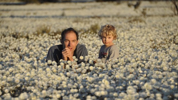 Chris Darwin - pictured with his son, Ras - will be speaking at TEDxSydney.