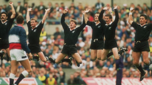 Strong favourites: The New Zealand 1991 side fell short at the semi-final stage.