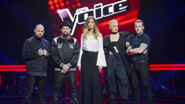 <i>The Voice</i> coaches are ferocious in their competition for talent. 