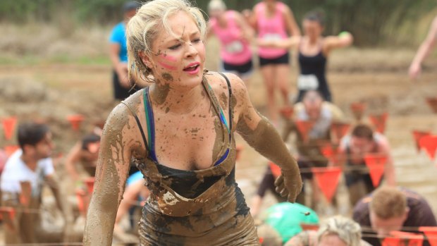 Photograph of the Mud Run at the Sydney Equestrian Centre.