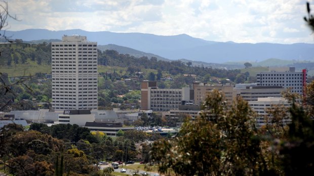 The Woden Town Centre, where new developments would be hit hardest by a proposed $3000-a-person water and sewerage.