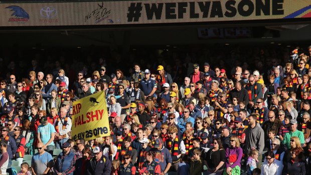 Thousands turned out at Adelaide Oval to pay their respects to Phil Walsh on Sunday.