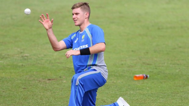 Recall: Adam Zampa may be thrown into the tri-series final in the most important match of his fledgling international career.