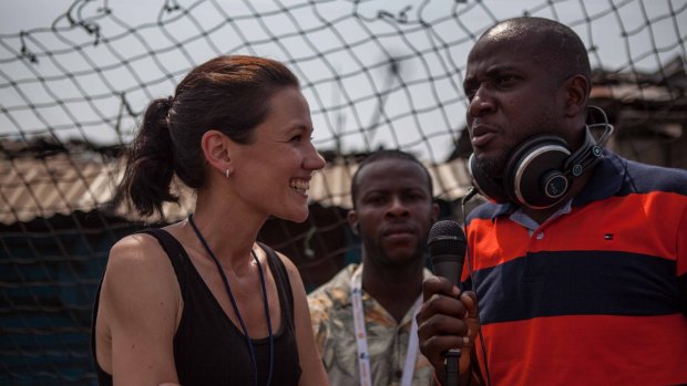 ‘‘What happens to these people now?’’ asks
Carly Learson, who has been in Liberia since August.