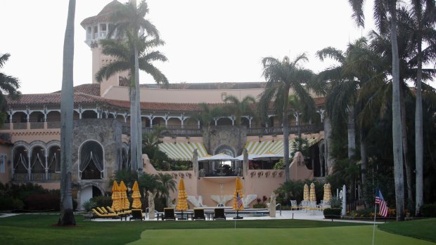 In the path of the hurricane: US President Donald Trump's Mar-a-Lago estate in Palm Beach, Florida. 
