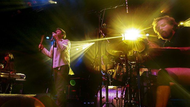 LCD Soundsystem play in Melbourne in 2008.