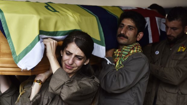 Hundreds of people from the Kurdish community attended the funeral.