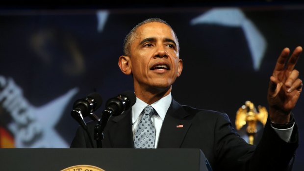 President Barack Obama is looking forward. Photo: AP