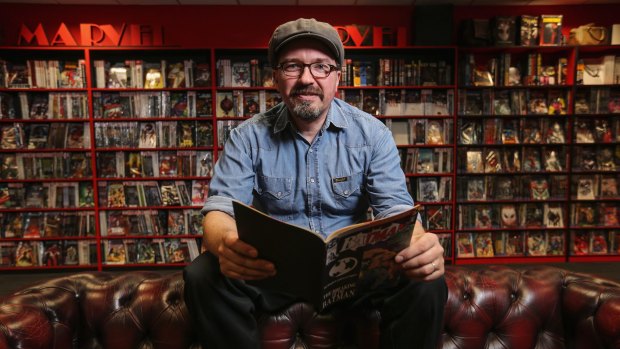 All Star Comics Melbourne co-founder and co-owner Troy Varker.