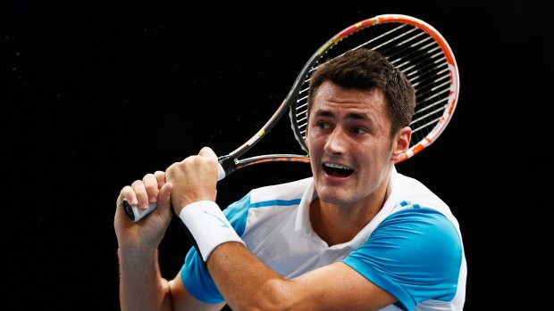 Bernard Tomic was in a strong position in the second set but was unable to close it out.
