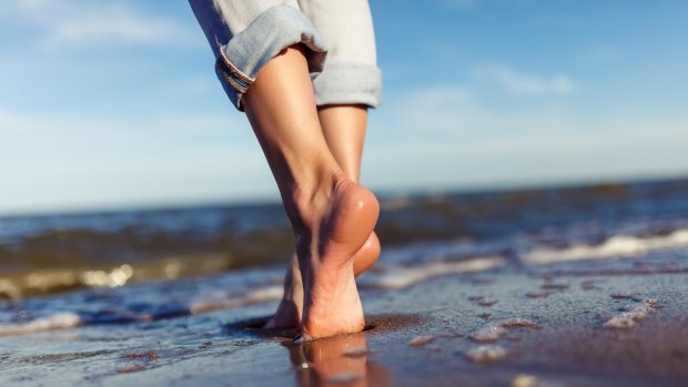 Gwyneth Paltrow's website GOOP claims the act of walking barefoot can be helpful to one's mental health.