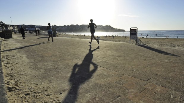 Stepping out: That run along the beach may turn out to be important evidence in court.