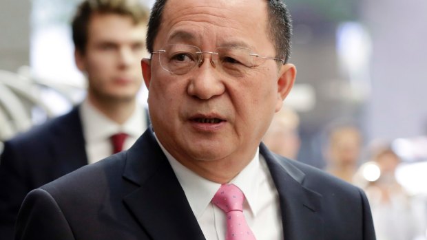 Just before he left New York on Monday, North Korea's Foreign Minister Ri Yong Ho said the US had "declared war" on North Korea.