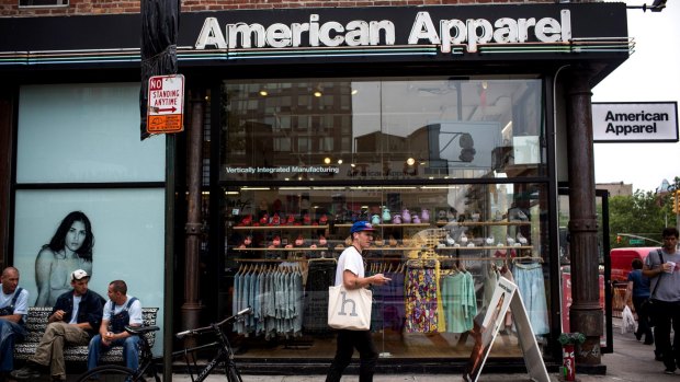 An American Apparel store in New York City.