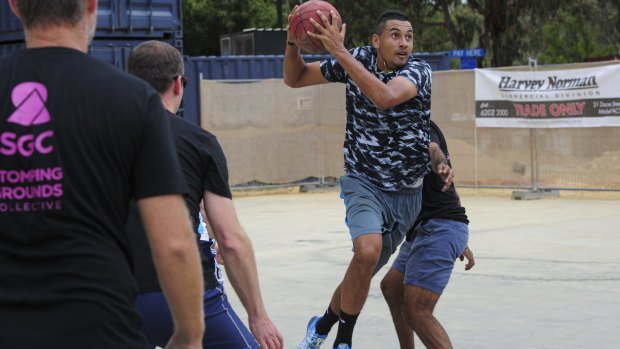 Playing in the NBA All-Star game is a good move for Canberra tennis star Nick Kyrgios.