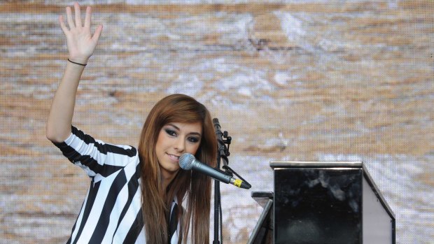 Shot dead as she signed autographs ...  Singer and former contestant on <i>The Voice</i>, Christina Grimmie.