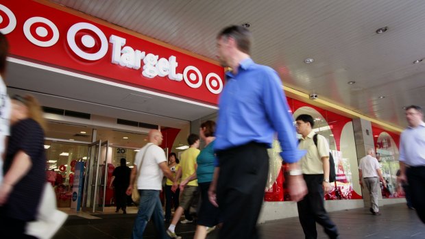 Target's earnings have fallen 70 per cent in the past five years. 