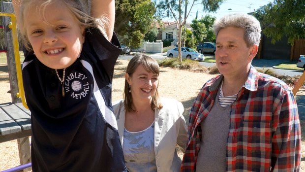 Spousal support: Nicola Roxon with her husband, Michael Kerrisk, and their daughter, Rebecca.