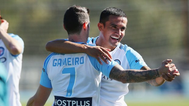 Melbourne City recruit Tim Cahill is the lone A-League player named in the Socceroos 2018 World Cup qualifying squad.