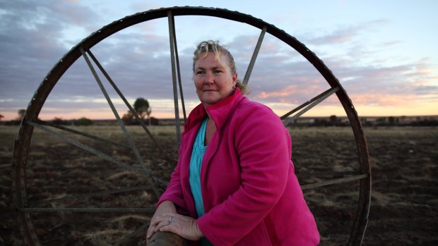 Hallowed ground: Narelle Nothdurft on the family property on Queensland's Western Downs. 