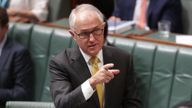 Cashed up: Prime Minister Malcolm Turnbull.
