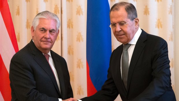 US Secretary of State Rex Tillerson meets Russian Foreign Minister Sergey Lavrov in Moscow.