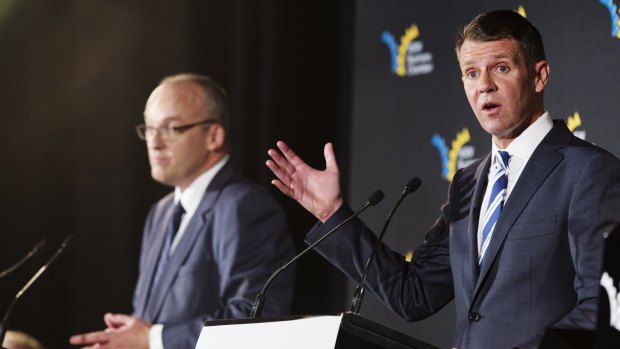 Premier Mike Baird (right) and Opposition Leader Luke Foley put political pragmatism before principles in the racing saga.