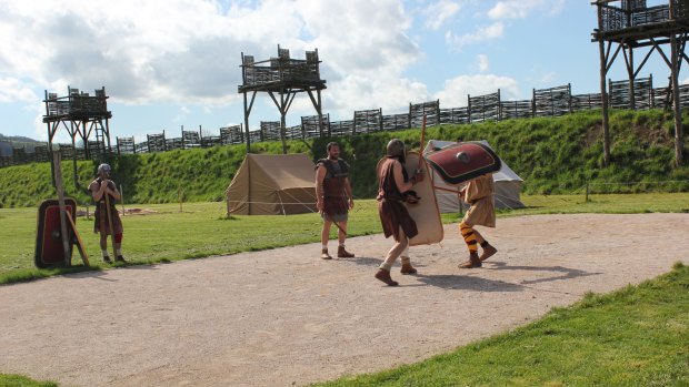 Re-enacting a battle scene at MuseoParc Alesia.