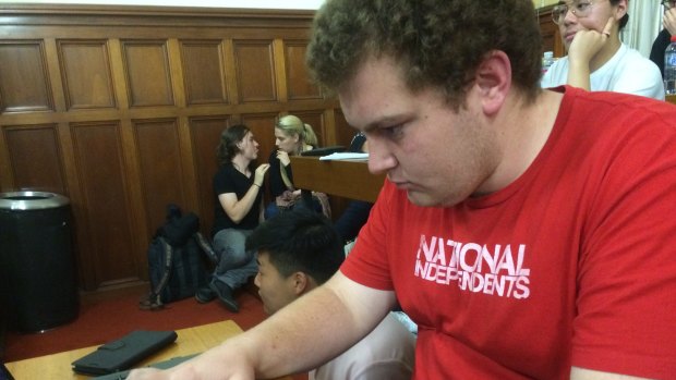 "It's really disappointing": Cameron Caccamo said the behaviour would damage students' reputations in the wider world.