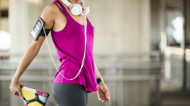 Fitbit, phone, headphones ... exercise is no longer a solitary pleasure.