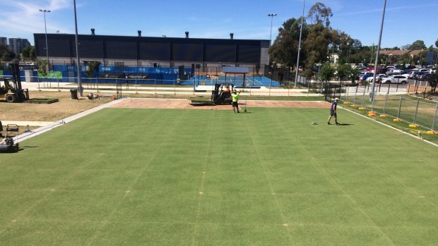 The Lyneham Tennis Centre has undergone a radical transformation as Canberra prepares to host the Fed Cup.
