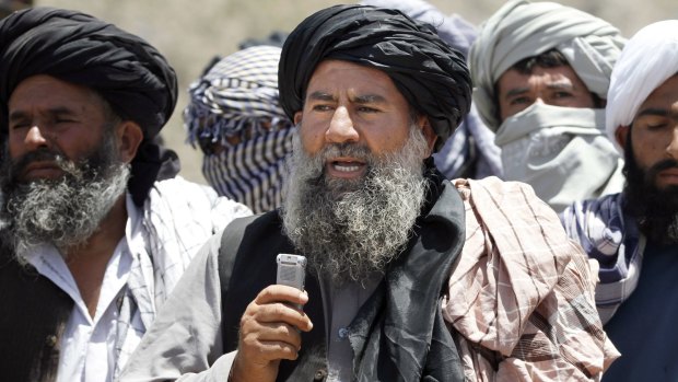Senior Taliban leader Mullah Abdul Manan Niazi in Herat province on Friday. 