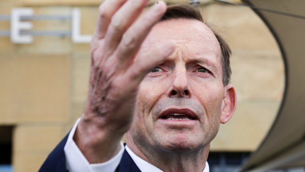 The member for Warringah, and former PM, Tony Abbott.