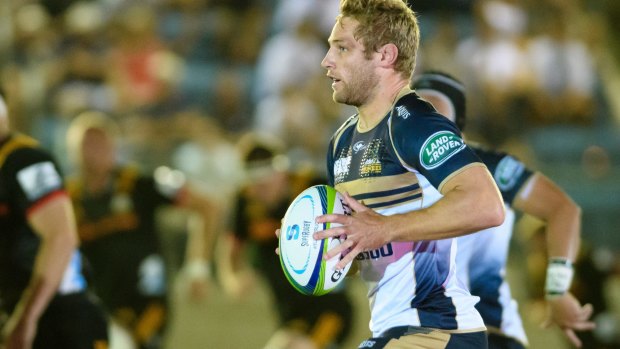 Brumbies inside-centre Kyle Godwin produced a couple of nice steps, including for one try.