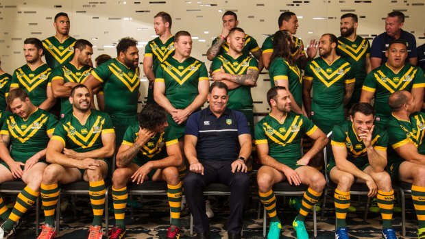 Cultural shift: Australia's Kangaroos Four Nations squad assembles in Perth before last year's tournament.