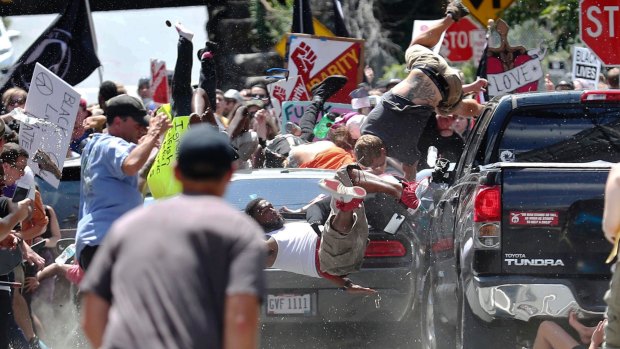 One person was killed after a 20-year-old drove his car into people protesting a white nationalist rally in Charlottesville over the weekend. 