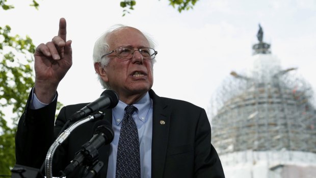 US Senator Bernie Sanders announces his candidacy for the 2016 Democratic presidential nomination.