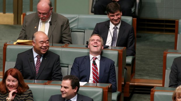 Liberal MP Tony Smith just before taking the Speaker's chair.